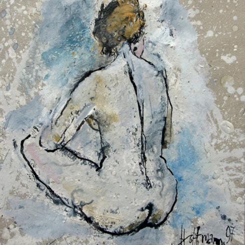 11 часов утра. 1997. Тушь,темпера. 29.3х27.3