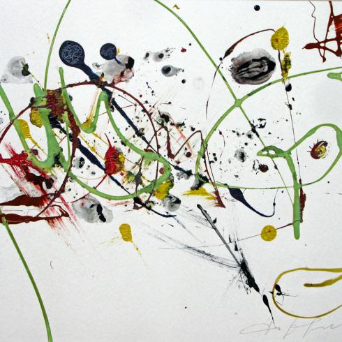 Полдень. Муравьиные тревоги.1994. Смешанная техника. 60.5х37.5