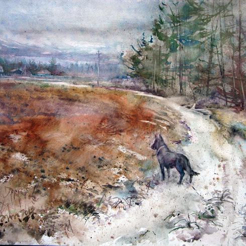 Ностальгия. Акварель. 2015. 74х53