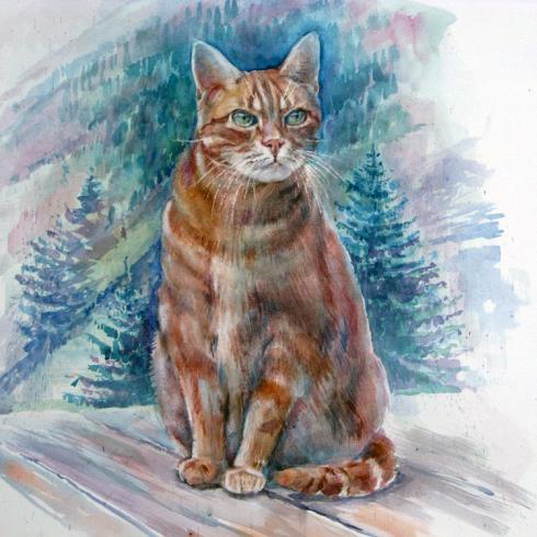 Бенджамин. 2013. Акварель