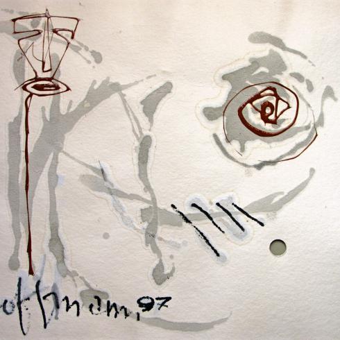 Канун охоты. 1997. Смешанная техника. 68.5х58