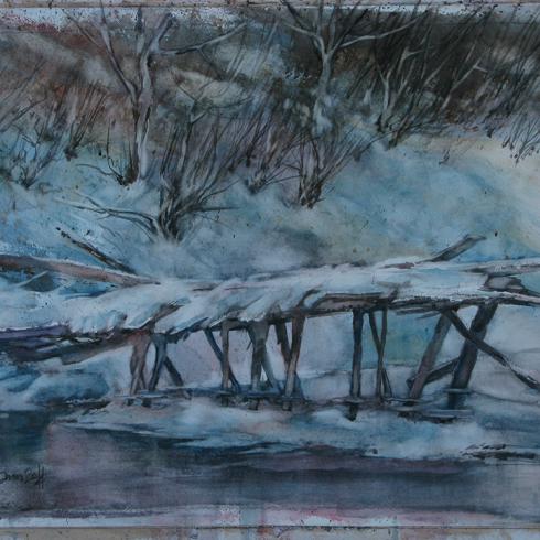 Лобстер. Акварель. 2014. 46х68