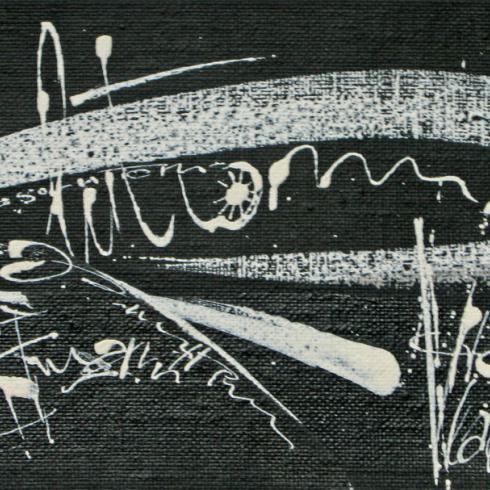 Послания. 1996.Тушь,темпера. 43.5х19