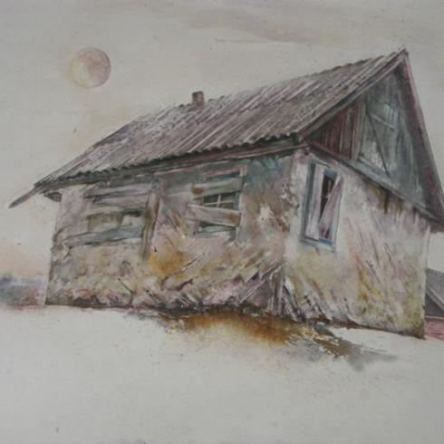 Соло. 2018. Акварель. 49х69