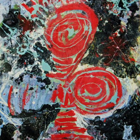 Туз треф. 1997. Смешанная техника. 78х58